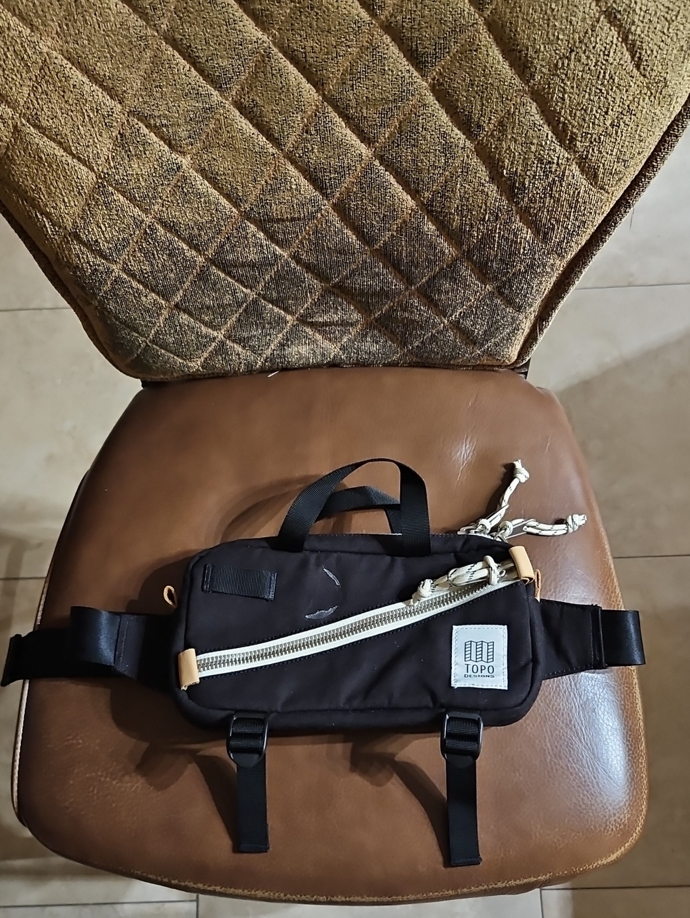 Topo Designs Mini Quick Pack Fanny Pack Waist Belt Bag Black